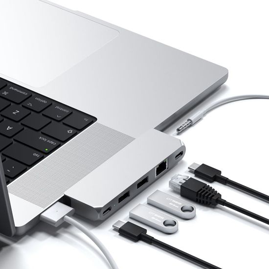 Hub pro mini double USB-C/Jack silver SATECHI – Image 2