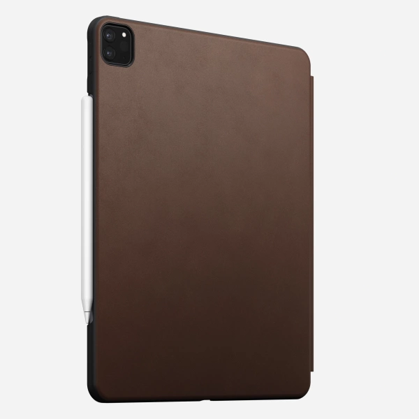 Coque folio iPad Pro 12.9 2021 Nomad cuir marron – Image 3