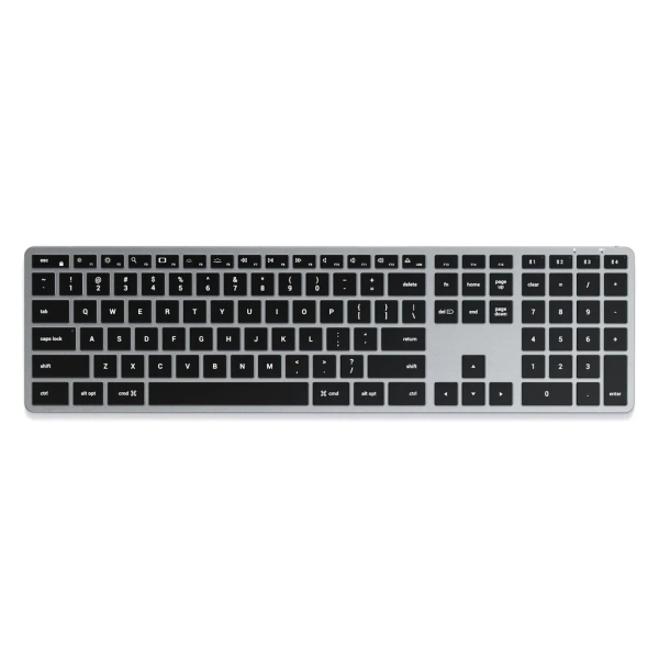 Clavier avec pavé numérique sans fil Bluetooth Satechi space grey