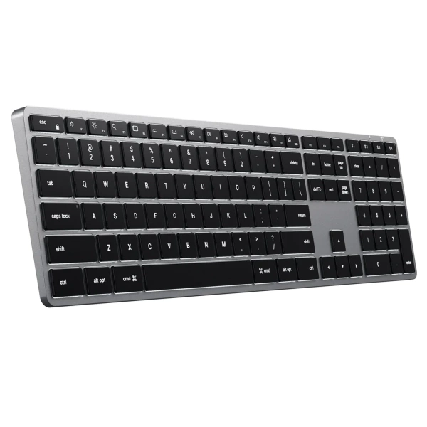 Clavier avec pavé numérique sans fil Bluetooth Satechi space grey – Image 2