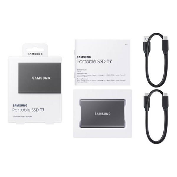 Disque externe T7 2 To USB et USB-C Samsung titane – Image 2