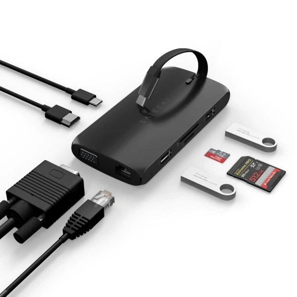 Hub USB-C multiports on the go Satechi noir – Image 4