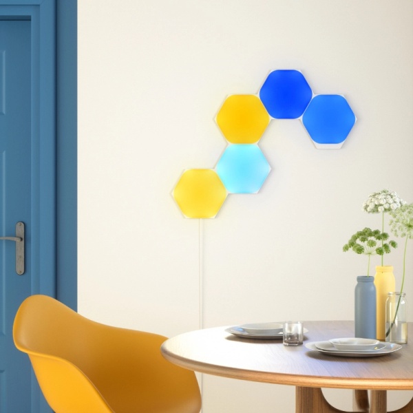 Panneaux LED Hexagones Starter Pack 5 pièces Nanoleaf – Image 2