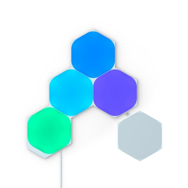 Panneaux LED Hexagones Starter Pack 5 pièces Nanoleaf – Image 3