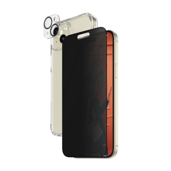 Coque 3 en 1 iPhone 15 Plus Panzer transparente