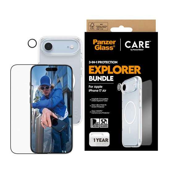 Pack 3 en 1 Combat iPhone Air Panzer Glass – Image 2