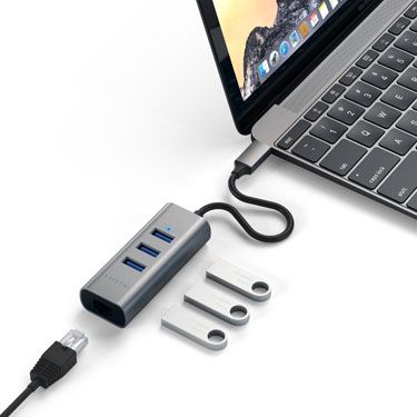 Adaptateur USB-C vers USB-A 2-1 SATECHI – Image 2